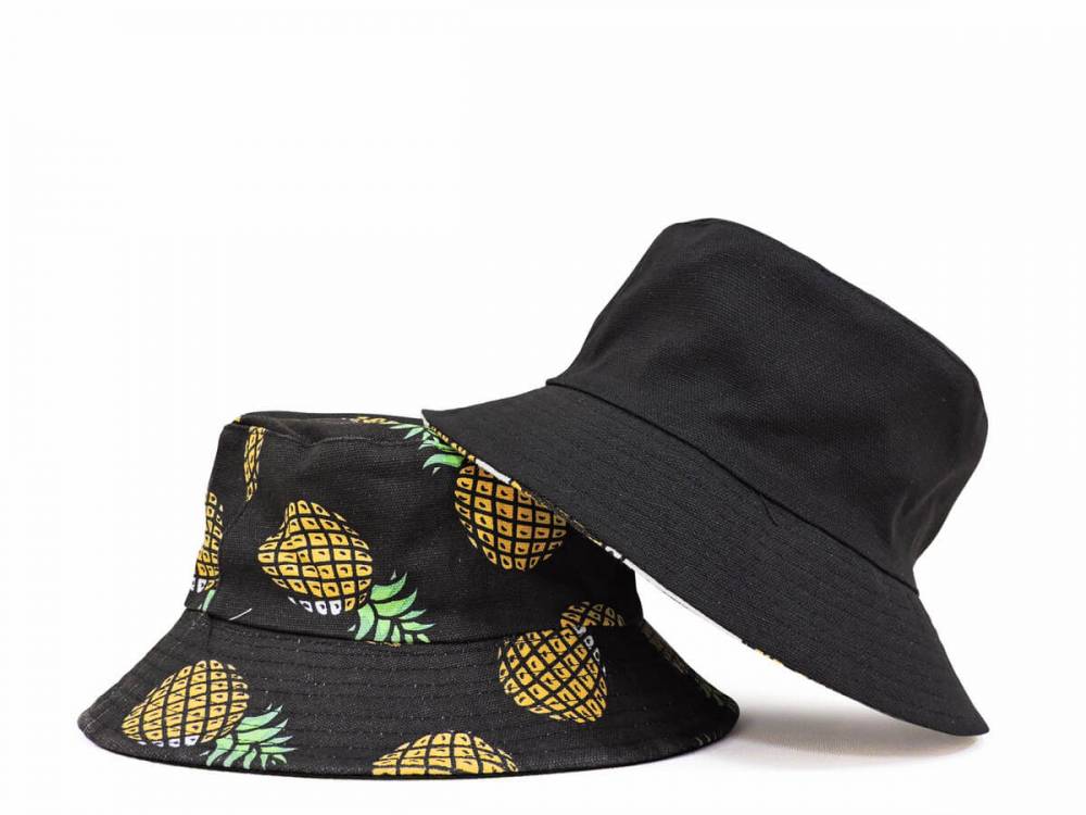 Двостороння панамка "Ananas" чорна