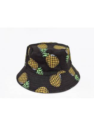 Двухсторонняя панамка "Ananas" черная