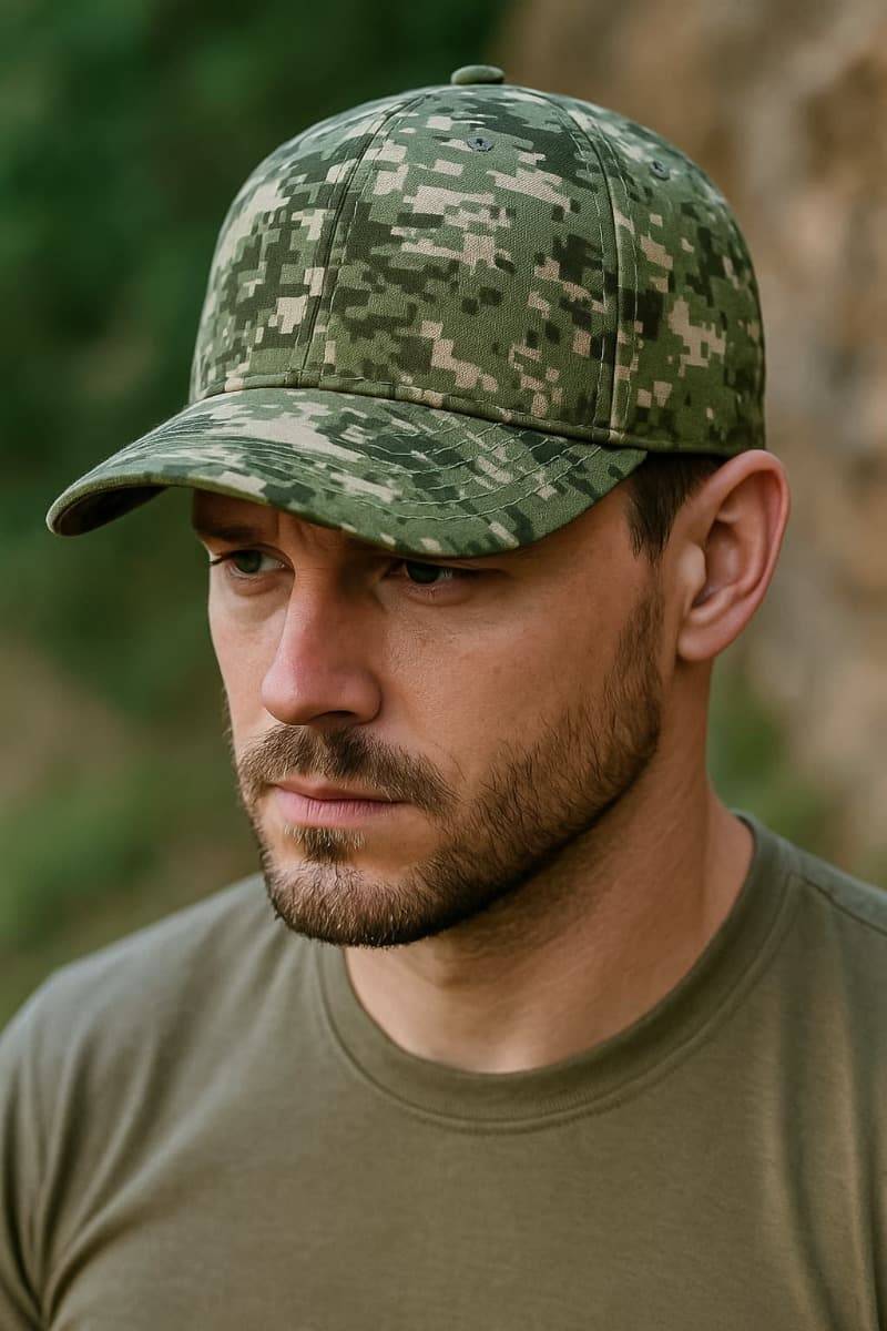 Кепка бейсболка "Warrior" піксель