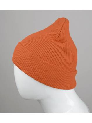 Шапка с отворотом "Fleece" терракоторвая