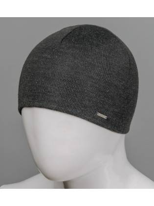 Мужская шапка "Wool" серая