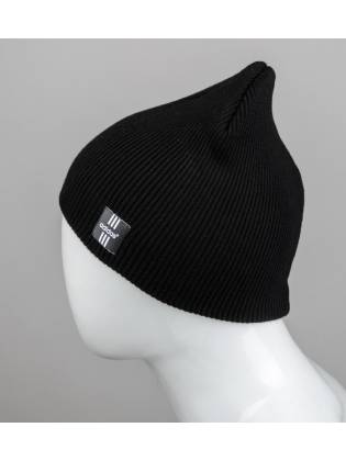Демисезонная шапка "Rubber-F"  черная