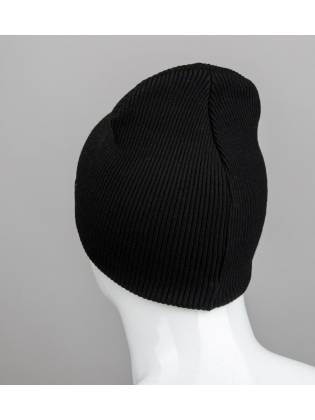 Демисезонная шапка "Rubber-F"  черная
