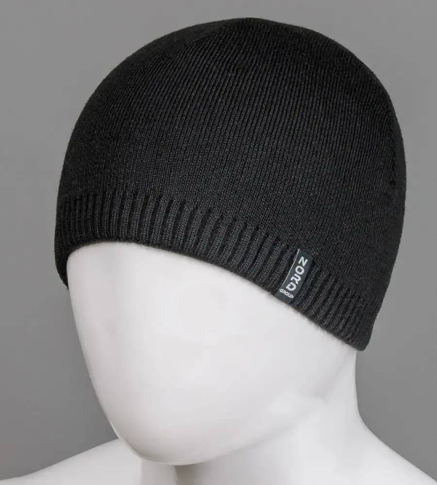 Чоловіча шапка на флісі "Fleece" чорна