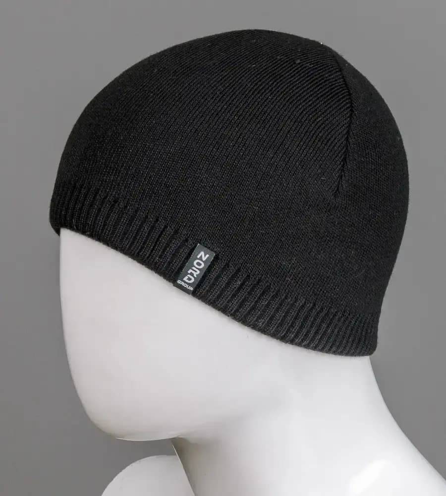 Чоловіча шапка на флісі "Fleece" чорна