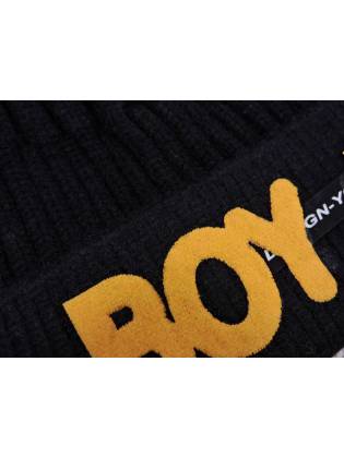 Детская шапка "BOY" черная