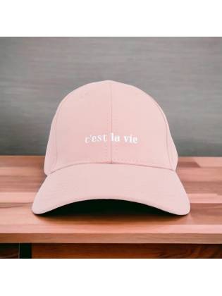 Кепка бейсболка "C`est la vie" розовая