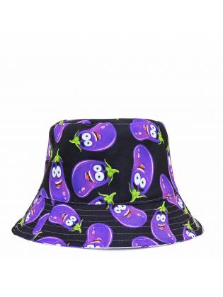 Двухсторонняя панамка "Eggplant" фиолетовая