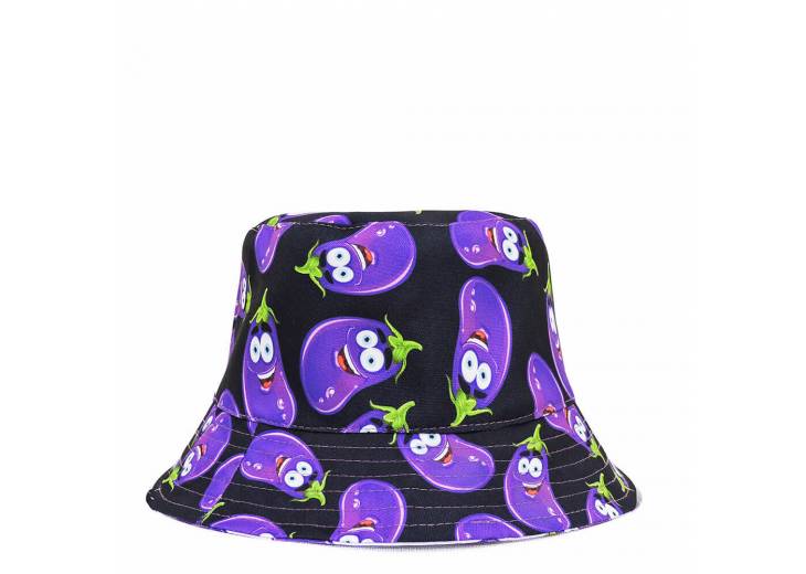 Двухсторонняя панамка "Eggplant" фиолетовая