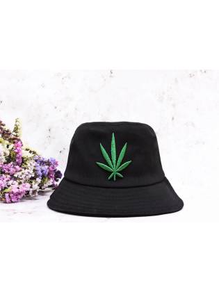 Панамка "Cannabis" черная