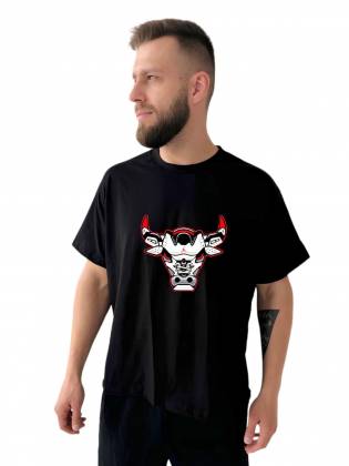 Мужская футболка "Bull" черная