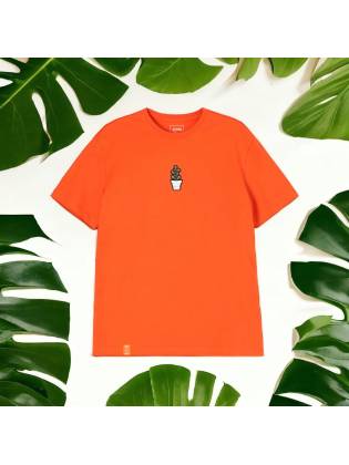 Мужская футболка "Cactus" оранжевая