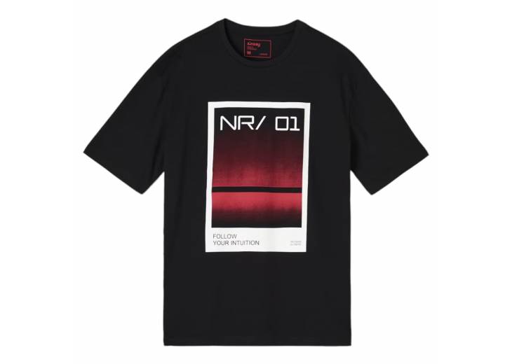 Мужская футболка "NR01" черная