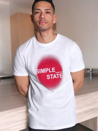 Чоловіча футболка "Simple State" біла
