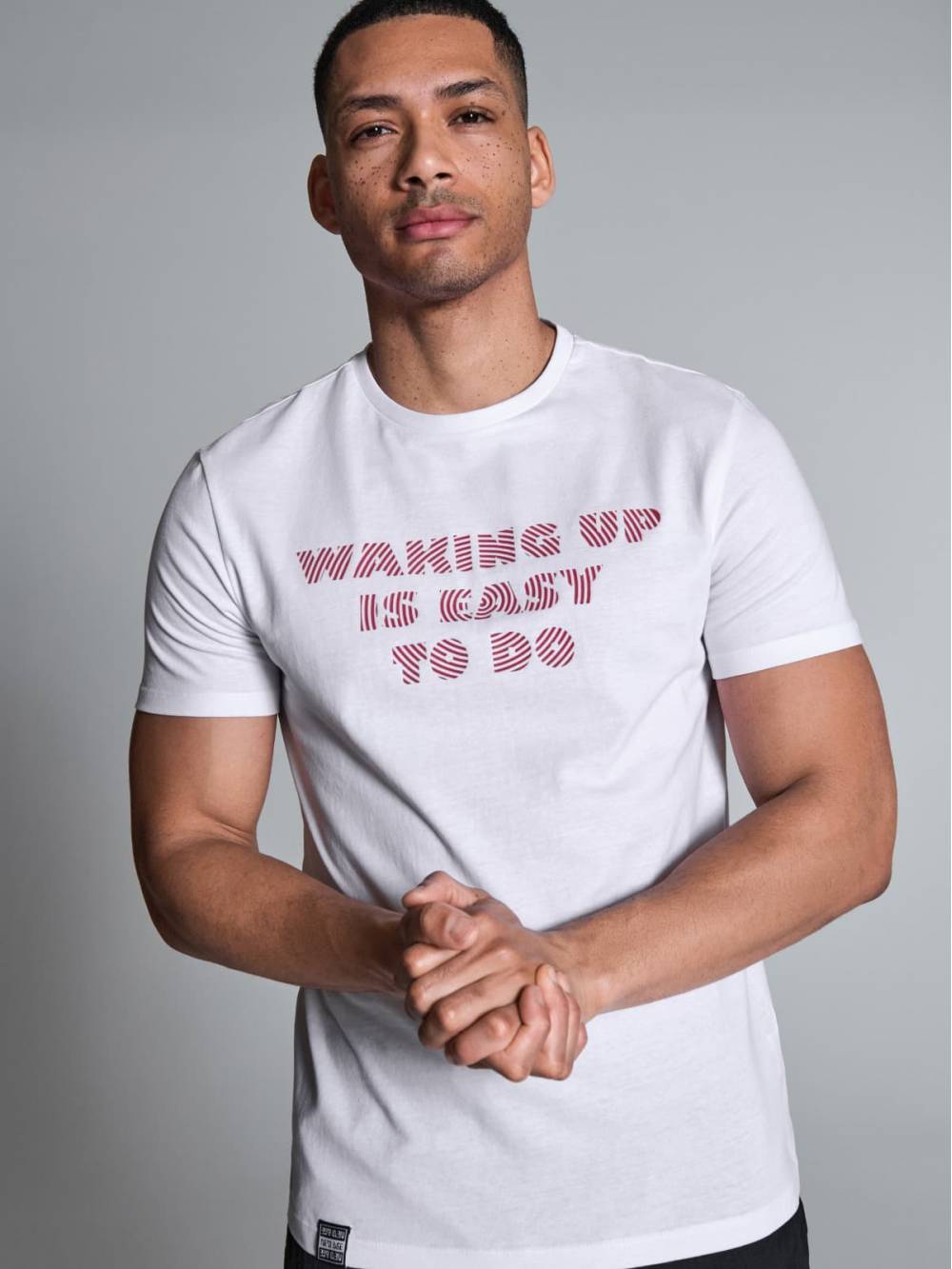 Чоловіча футболка "Waking Up" біла
