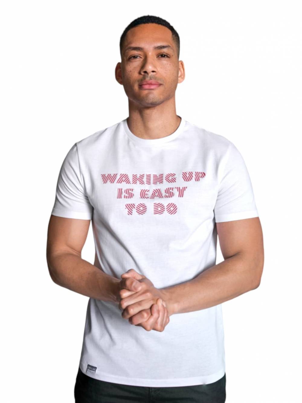 Чоловіча футболка "Waking Up" біла