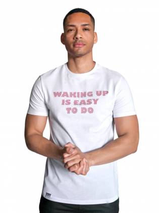 Чоловіча футболка "Waking Up" біла