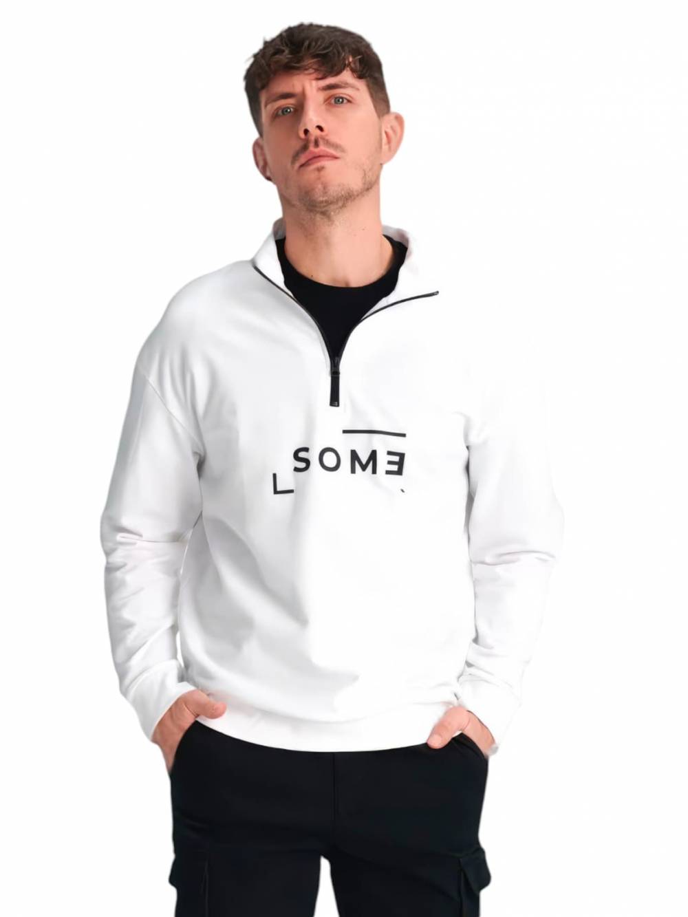 Чоловічий світшот "Some" білий