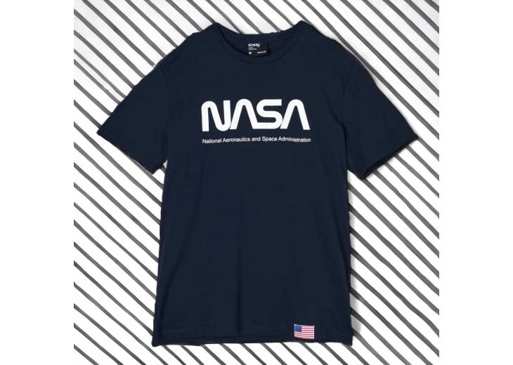 Мужская футболка "NASA" темно-синие