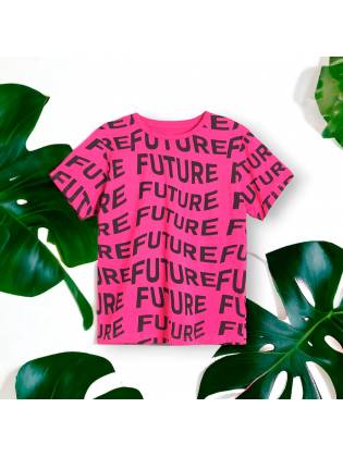 Мужская футболка "Future" малиновая