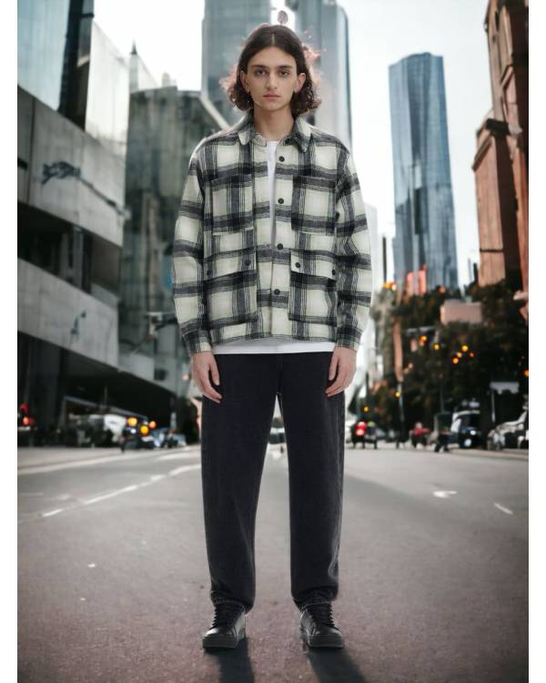 Чоловіча куртка-сорочка "Cell" салатова