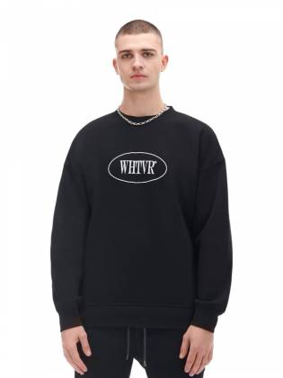 Мужской свитшот "WHTVR" черный