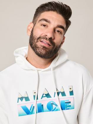 Мужской свитшот "Miami Vice" молочный