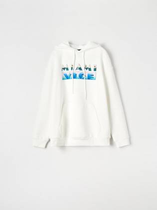 Мужской свитшот "Miami Vice" молочный