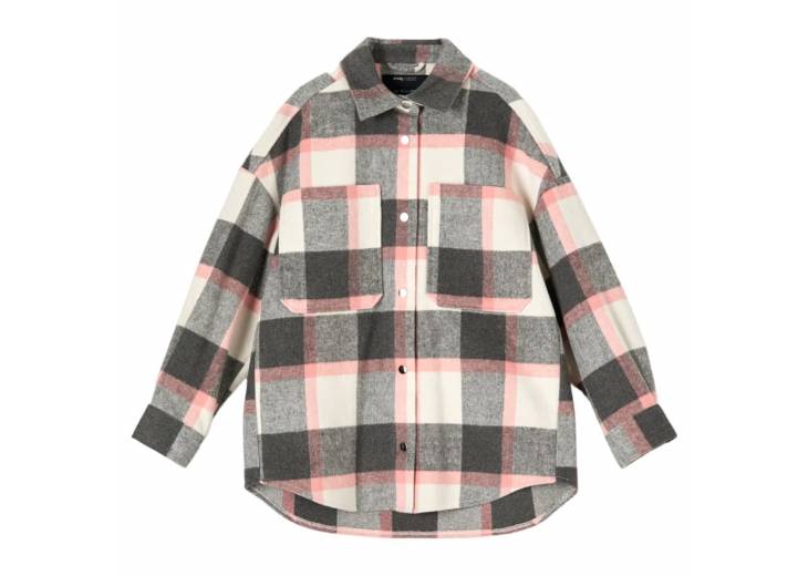 Женская куртка-рубашка "Round" серая