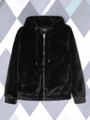 Женская куртка "Fur" черная