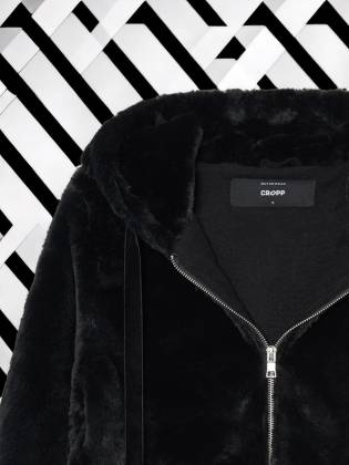 Женская куртка "Fur" черная