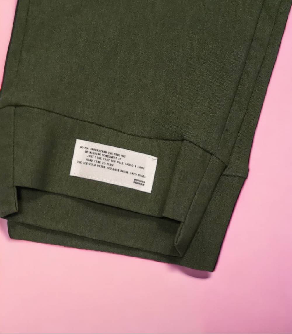 Спортивні штани "Label" зелені