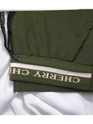Спортивные штаны "Label" зеленые
