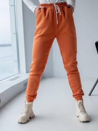 Теплые спортивные штаны "Classic" корица