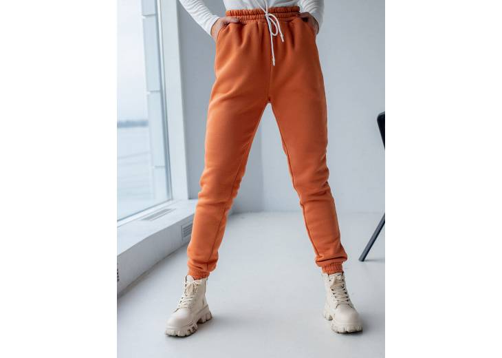 Теплые спортивные штаны "Classic" корица