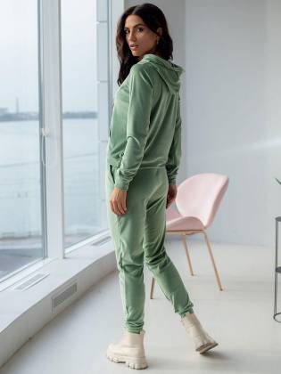 Велюровый сортивный костюм "Soft" мятный