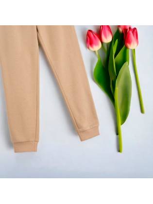 Спортивные штаны "Warm" бежевые