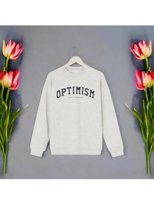 Женская свитшот "Optimism" серый