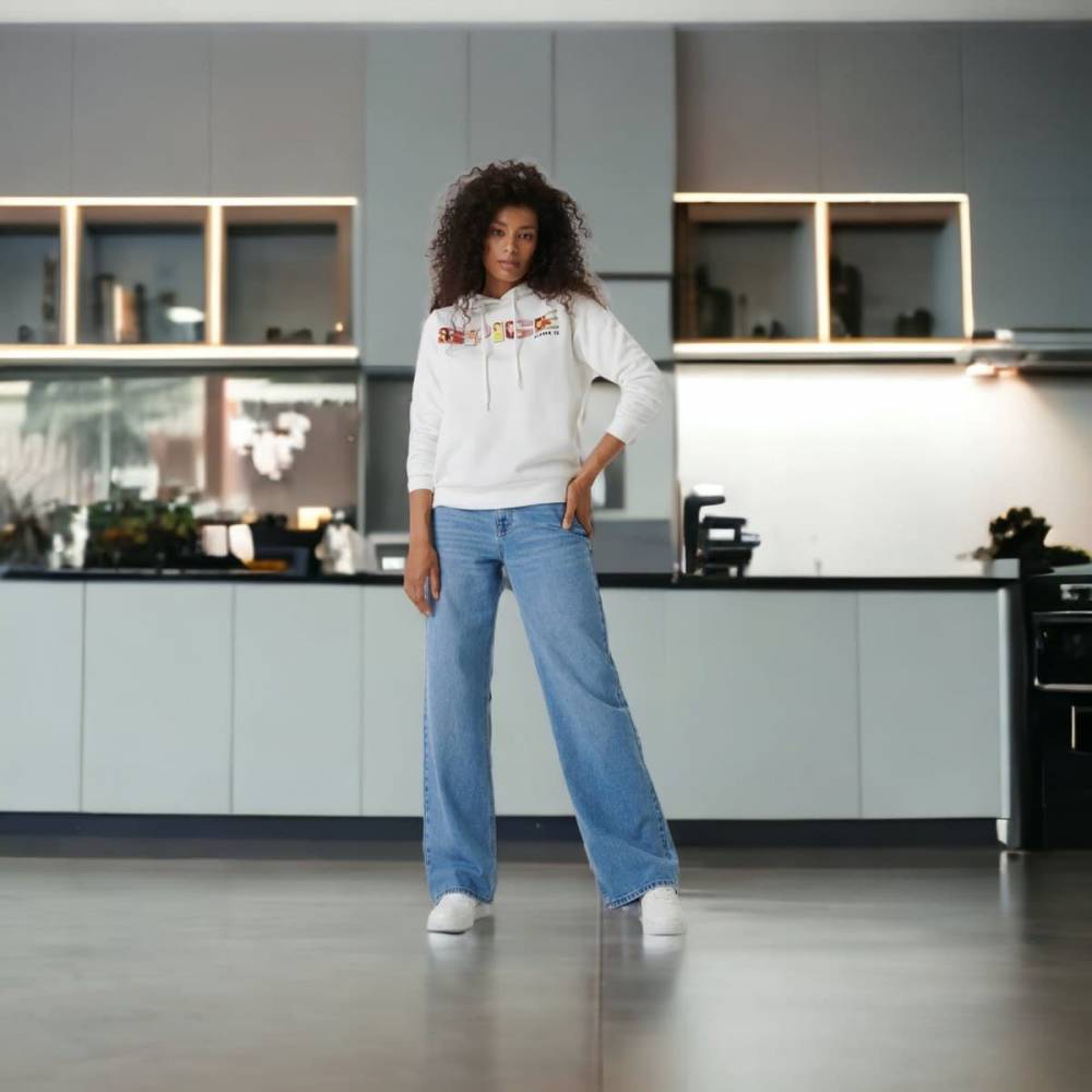 Жіноча худі "SG" молочна