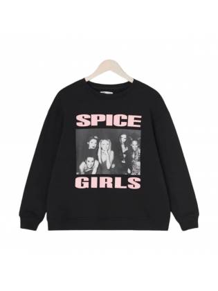 Женский свитшот "Spice Girls" черный