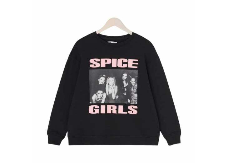 Женский свитшот "Spice Girls" черный