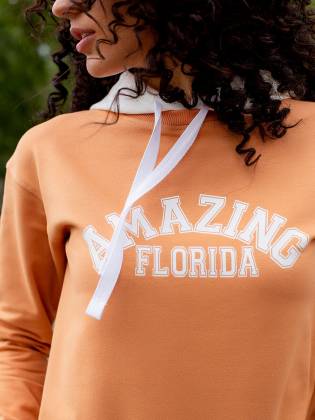 Женская худи "Florida" оранжевая