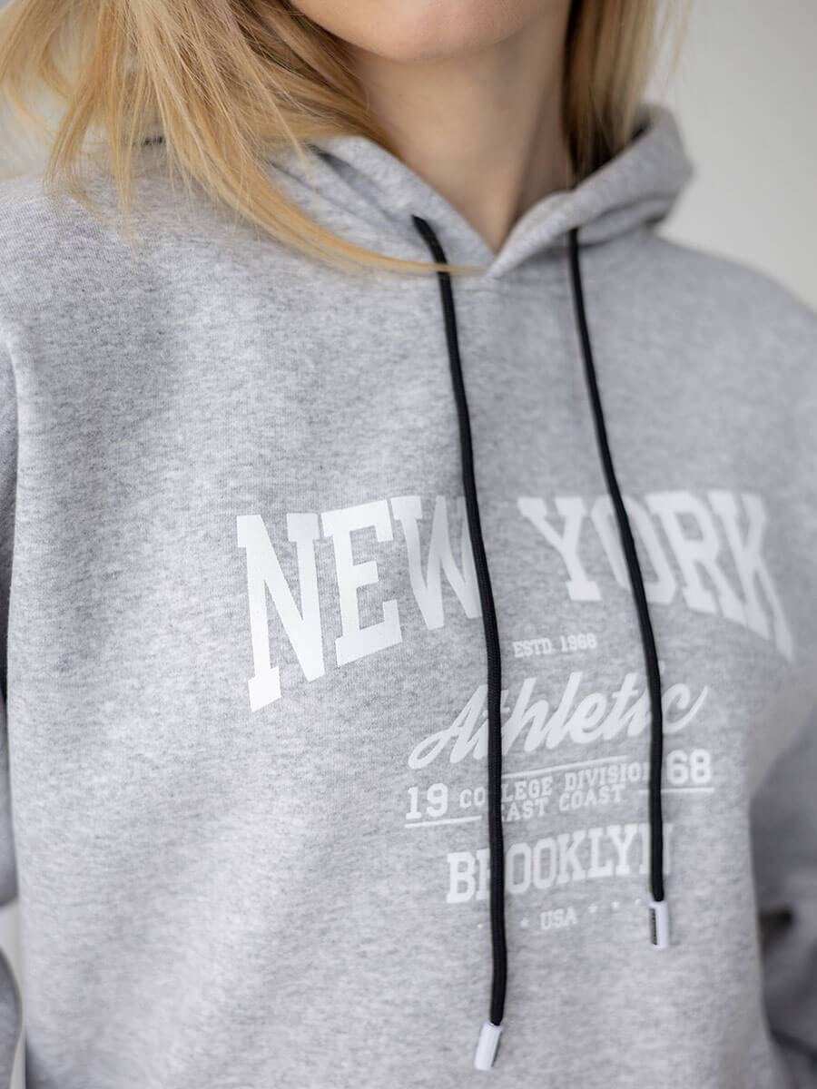 Жіноча худий "NY" сіра