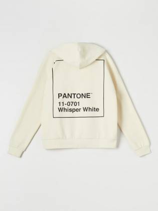 Женская худи "Pantone" молочная