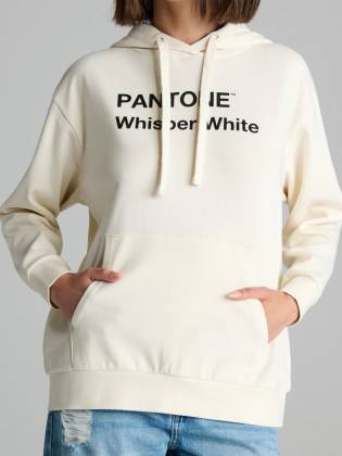 Женская худи "Pantone" молочная