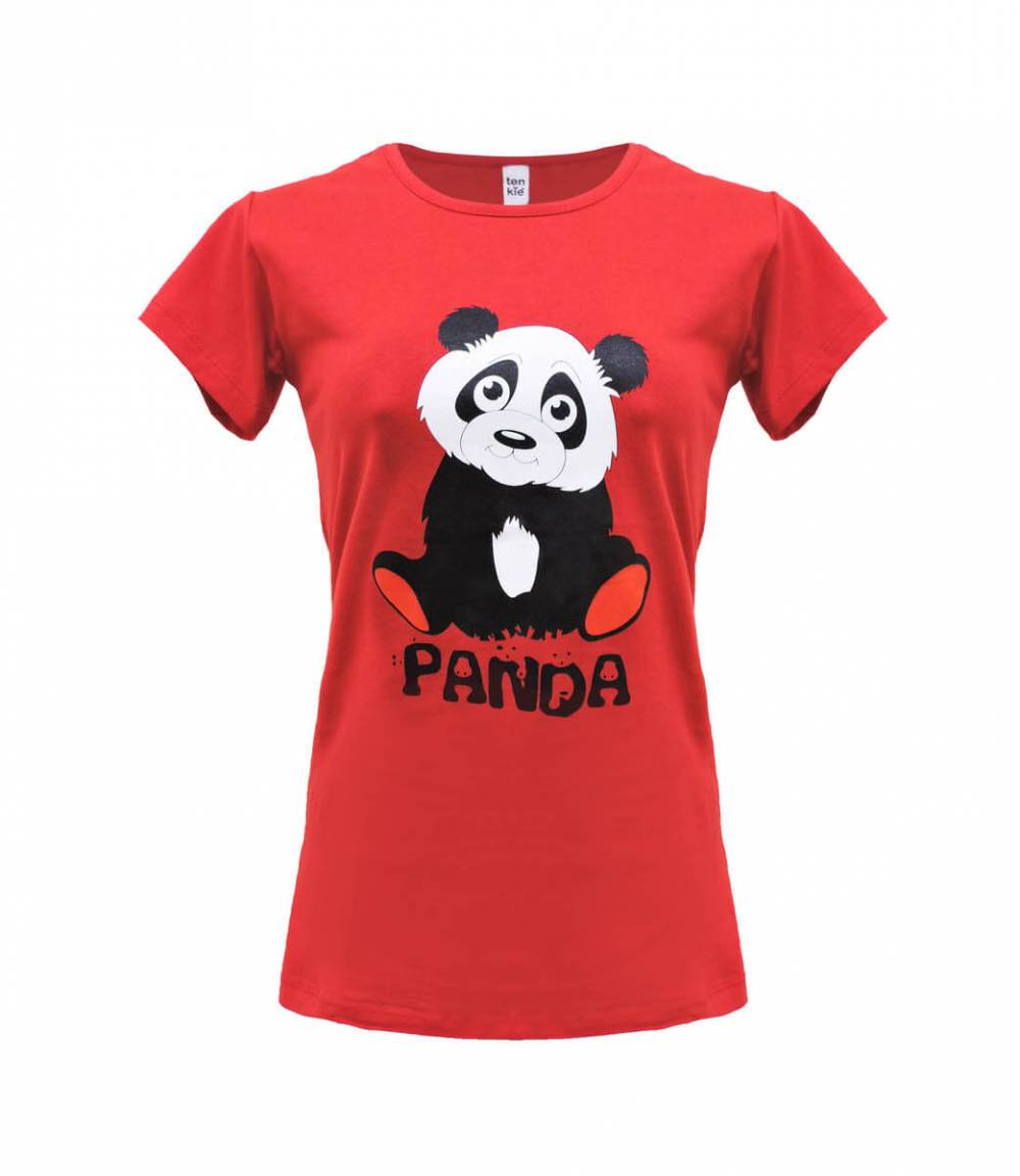 Жіноча футболка "Panda" червона