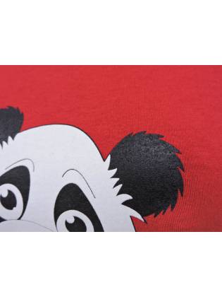 Женская футболка "Panda" красная