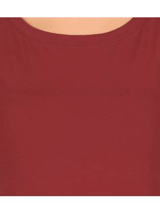 Женская футболка "Oval" бордовая
