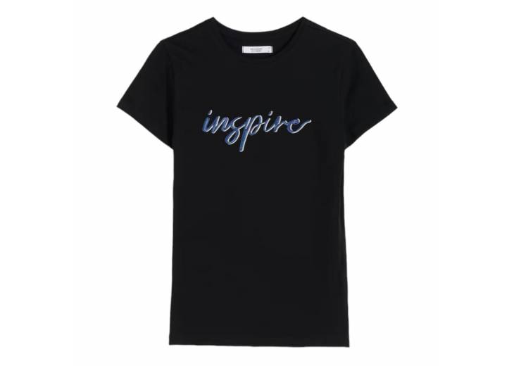 Женская футболка "Inspire" черная
