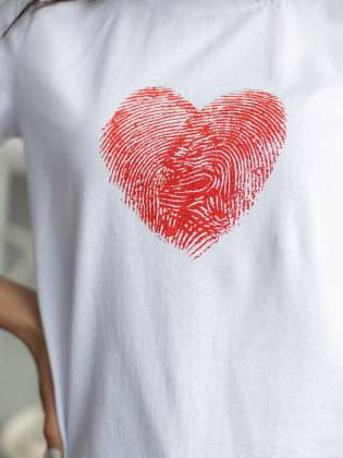 Женская футболка "Heart" белая